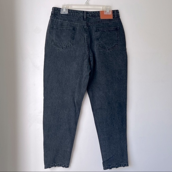 Princess Polly Zaiden Black Straight Leg Denim Jeans 10 - Picture 10 of 11